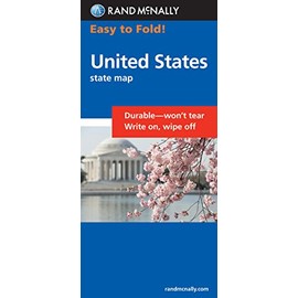 United States Interstate Laminated Fold Map