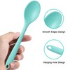 4 Pieces Small Silicone Nonstick Mixing Spoons, High Heat Resistant,Cooking