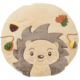 Bieco Baby Crawling Blanket Diameter 70 cm, Hedgehog Motif Activity Blanket Baby, Crawling Mat for Baby, Suitable for Baby Play Arch, Plush Baby Play Mat, Play Blanket, Crawling Mat for Play Trapeze