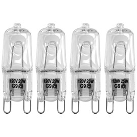 SDRZJX 4PCS G9 120V 25W Oven Light Bulbs Halogen Wall Oven Light Bulbs Compatible with Whirlpool Kitchenaid Maytag and Jenn-Air Microwave Replace#: WPW10169757 W10169757 W10208564