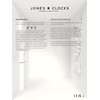 JONES CLOCKS Tavern Mantel Clock | Modern Arch Design |