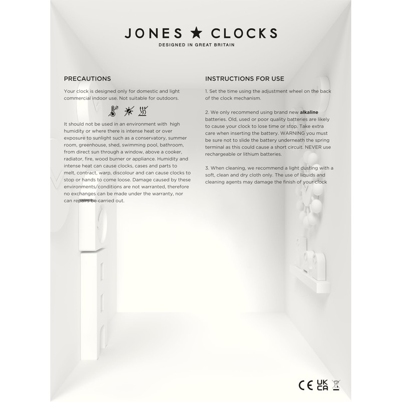 JONES CLOCKS Tavern Mantel Clock | Modern Arch Design |