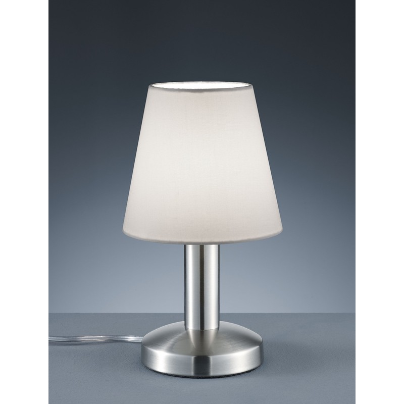 Trio Leuchten Mats II 599700101 Table Lamp Metal Nickel Matt