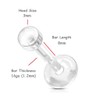 PiercedOff Bio Flex Clear Retainer with Removable Push-In Top -