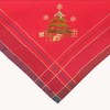 texpot Tablecloth 85 x 85 cm with Embroidery Tree Red/Colourful