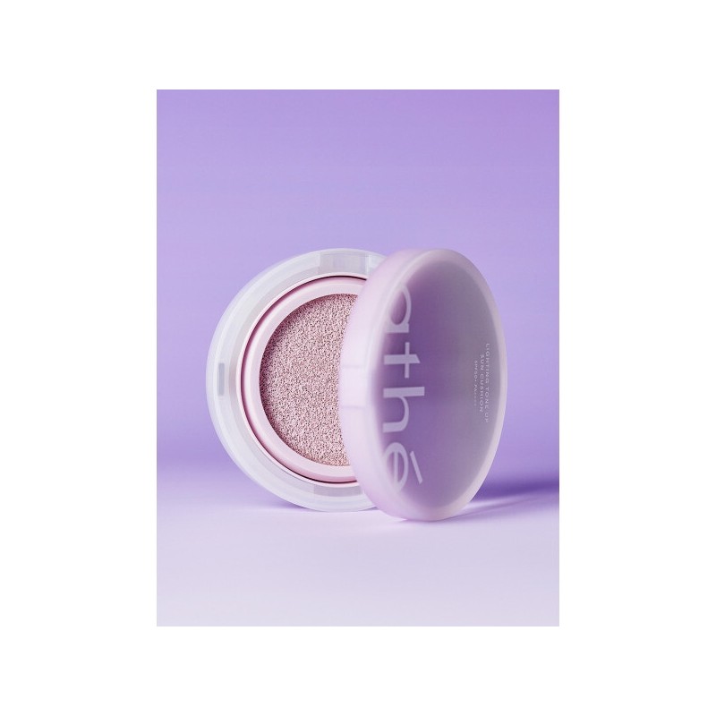 Ate Vegan Relief Lighting Tone-Up Sun Cushion Misty Purple (Yellow)