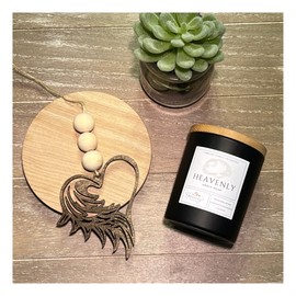 Hug in a Box Care Package for Death in Family, Amber Musk Sympathy Candle, Angel Wing Car Charm Ornament, Condolence Gift Baskets for Loss, Grief Candle Hug Gift, Heavenly Hugs