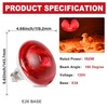 JZAHYUK 150W Chicken Heat Lamp Bulbs, Infrared Heat Lamp for
