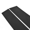 6 Pcs Side Door Window Cover Gloss Black Mirror Effect
