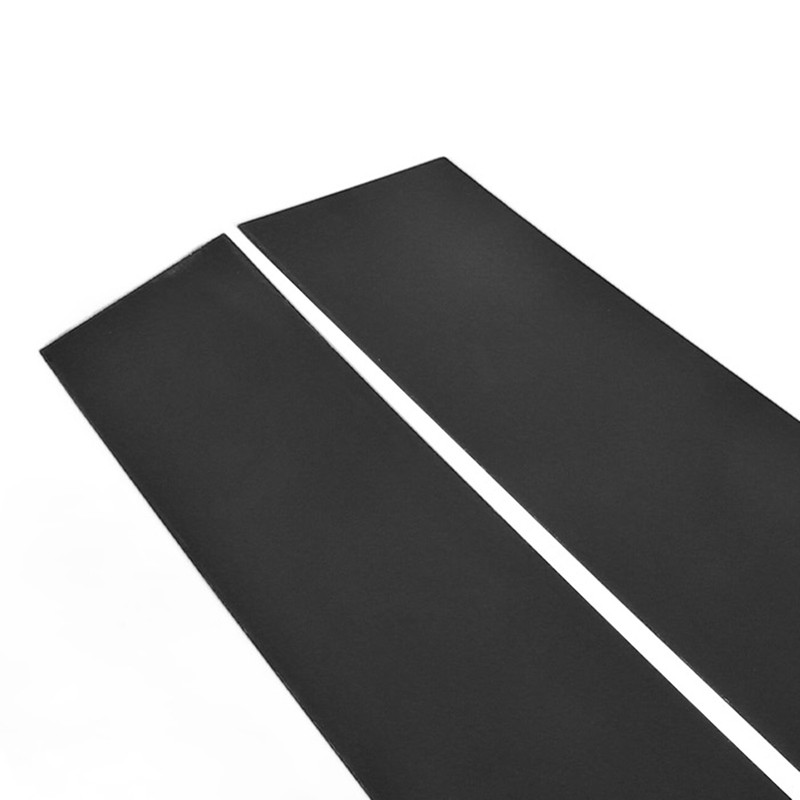6 Pcs Side Door Window Cover Gloss Black Mirror Effect