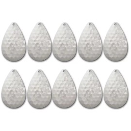 Tooth Shield Tackle 10 Pack Magnum Colorado #10 #9 #8 Musky Bucktail Inline Spinner Blades Musky - #12 Smooth