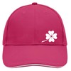 Huuraa Cappy Hat Clover Silhouette Unisex Cap Size with Lucky Charm Motif Gift Idea for Friends and Family, Pink/white
