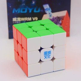 Bukefuno MoYu WeiLong WRM V9 3x3 MagLev Cube Puzzle WR M V9 MagLev Magic Stickerless Competition 3x3 Cube Speed moyu WeiLong V9 MagLev Version 3x3x3