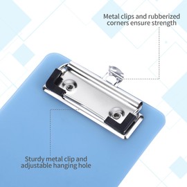 6 PCS MiNi Clipboard，Pretty Cute Small Clipboards 4×6 Inch A6 for Classrooms, Offices, Restaurants, Doctor Offices (Set of 6 Colors)