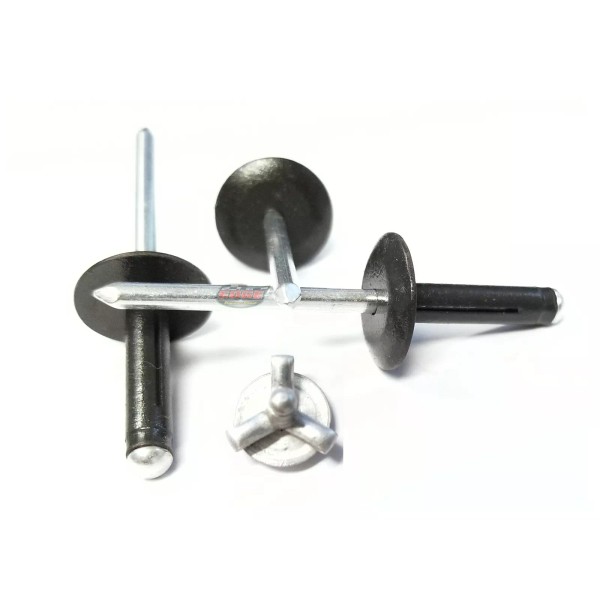 Edge Performance Products Flat Black 3/16" Pop Rivets Aluminum Large