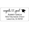 Atelier Elegance Custom Labels, Congrats Grad, Any Name, Any Address