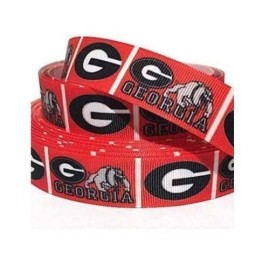 GROSGRAIN RIBBON  5/8", 7/8", 1.5" & 3" Football Sports Games Teams - 5/8"