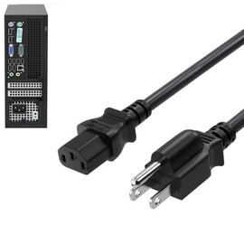 NEMA AC power cord for Instant Pot DUO60, DUO50, DUO Plus60 Electric Pressure Cooker, Rice Cooker, Power Quick Pot, Microwave, Soy Milk Maker and More Kitchen Appliances 3 Prong AC Cable Cord