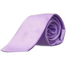 Zenio Men's Slim Tie, Lilac, One Size