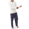 Wrangler Men's Waffle Knit Top and Flannel Pajama Pant Pajama