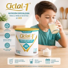 Ciclal-1 Suplemento Alimenticio Libre de Alanina, Arginina, cido Asprtico, cido Glutmico y Glicina UCD Producto en Polvo con 400 gr. De 0 a 7 aos     