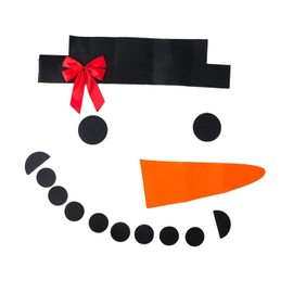 MFUOE Christmas Garage Door Snowman Decoration DIY Snowman Craft Kit Outdoors Xmas Decoration Winter Kids Party Supplies for Home Garage Door