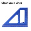 3D Multi-Angle Measuring Ruler, 45 90 Degree Aluminum Alloy Woodworking