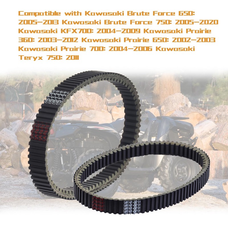 KARSEE 59011-0003 59011-0019 Drive Belt Replacement for Kawasaki Brute Force