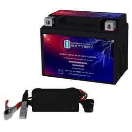Mighty Max Battery YTX4L-BS Battery for 12VX4L Kids ATV Quad 50 Zuma + 12V 1Amp Charger