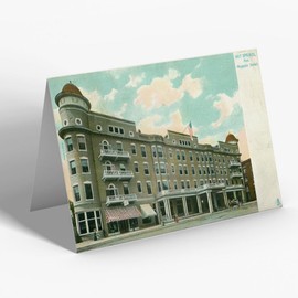 GREETING CARD - Vintage Arkansas USA - Hot Springs. Majestic Hotel