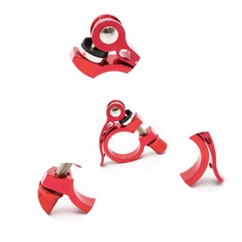 28.6mm 31.8mm 34.9mm Bicycle Seat Clamp Aluminum Alloy Road MTB Cycling Bike Bicycle Quick Release Seatpost Clamp (red 28.6MM)