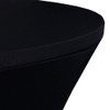 JISEN Cocktail Spandex Fitted Stretchable Elastic Tablecloth 28x43 Inch Black