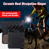 Xumann 1 Pair Bike Disc Brake Pads with Cooling Fin