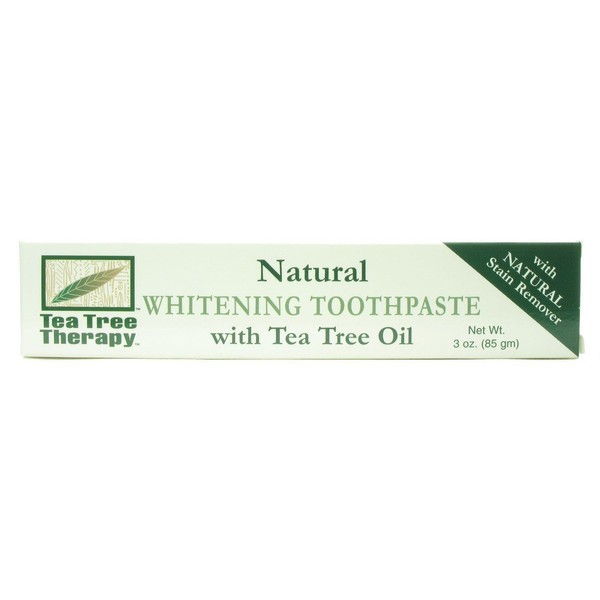 Tea Tree Therapy Natural Whitening Toothpaste, 3 Ounce - 6 per case.6