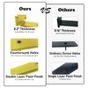 Advanced heavy-duty shelving bracket -5-inch floating shelving -0.2-inch thick gold