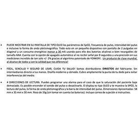Yonker Oxímetro de Pulso de Dedo, Certificado y Aprobado por la FDA (Administración de Drogas y Alimentos de Los Estados Unidos), Monitor Digital de  