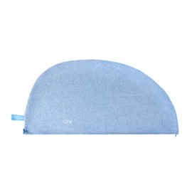 Hair Turban Quick-Drying Microfibre Towel Turban Towel with Bow and Buttons Absorbent Microfibre Hair Turban Universal Size (Blue)