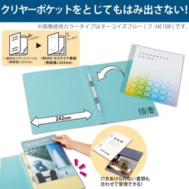 Kokuyo Flat File NEOS A4 5 Books, Off-White F-NE10WX5