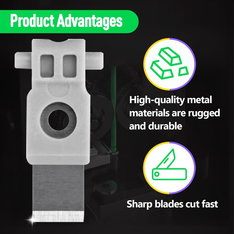 4PCS Steel Tool Head Cutter Scraper Blades, Replacement for Bambu