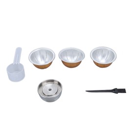 Reusable Coffee Capsule Stainless Steel Easy to Clean Long Lifespan Refillable Coffee Pods for Vertuo