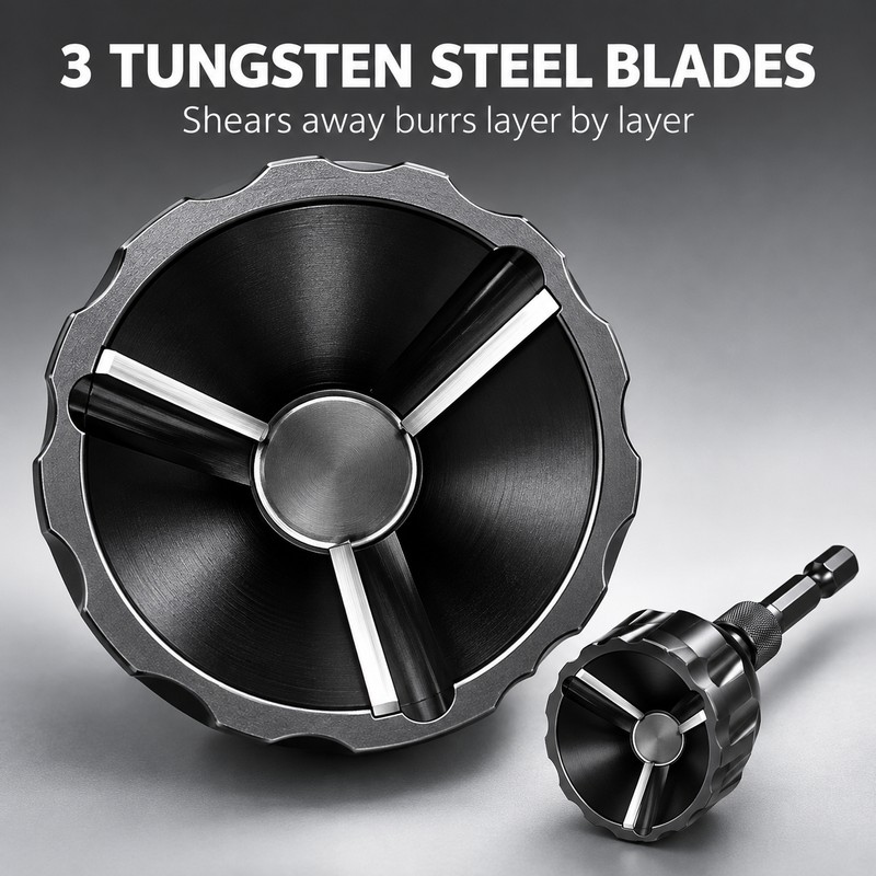 2 Pack JUSTINLAU Tungsten Steel External Deburring Chamfer Tools with