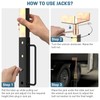 RV Slide Out Support Jacks, Universal Heavy-Duty Camper Stabilizer Jacks