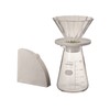HARIO CDB-3012-W Tea Dripper Bouquet Server Set, For 1 to