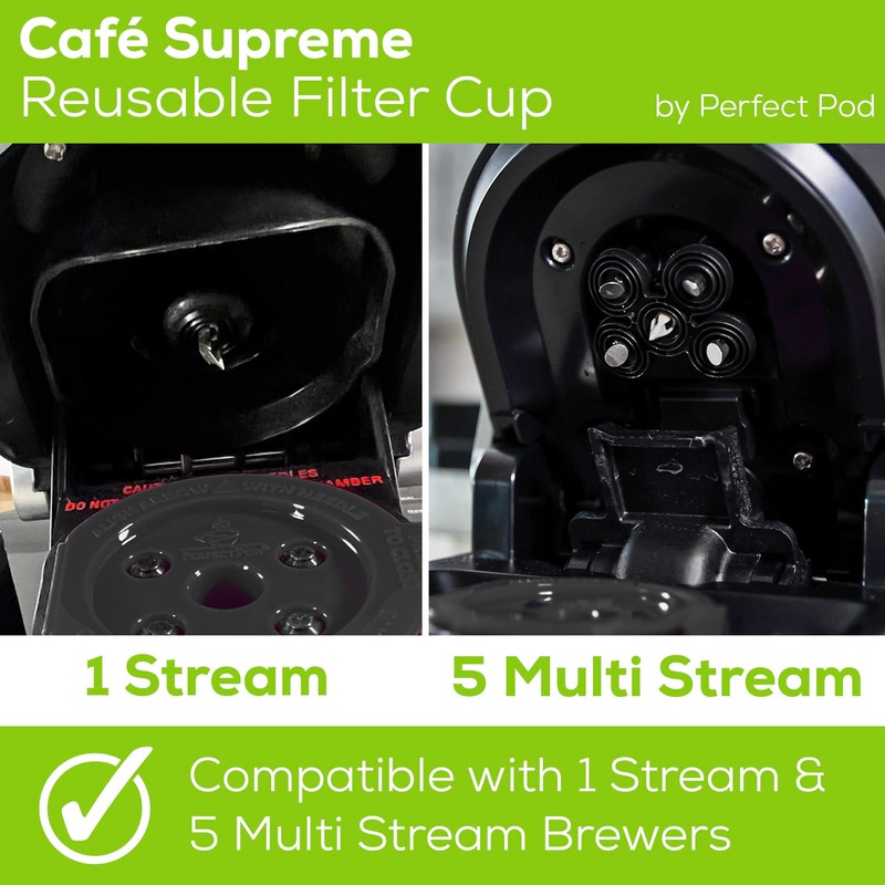 Perfect Pod Café Supreme – Reusable Coffee Filter Pod Compatible
