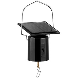 Solar Powered Wind Spinner Motor, Small Mobile Rotating Motor, OMCCHK Mini Revolving Eco-friendly Energy Operated Turner for Wind Chimes, Sun Catchers Hanging Display Spinning Outdoor Decoration