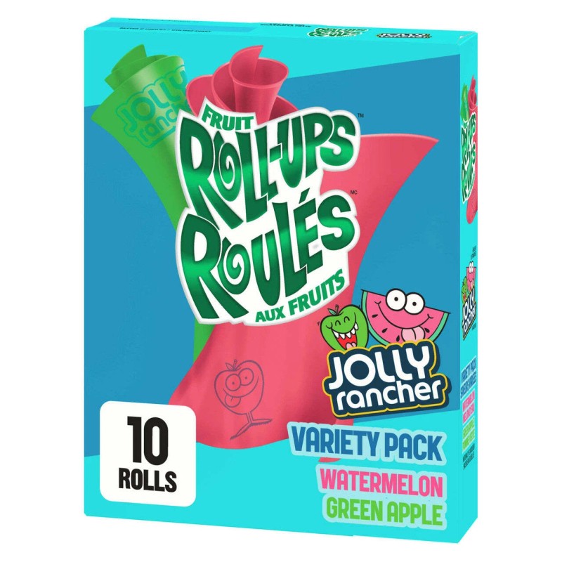 Hershey Jolly Rancher Fruit Roll-Ups, Gluten Free Flavoured Snacks, 141g/5