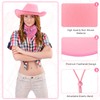 Coume 12 Pcs Adult Cowboy Hat for Women and Men
