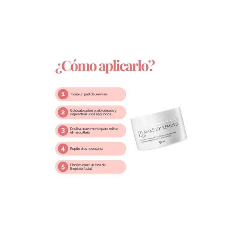 Desmaquillante en toallas Blink, libres de aceite. Eye Makeup Remover