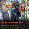 YUEARN Chainsaw Wrench, 2 Pack Chainsaw Scrench Tool with Anti-Loss