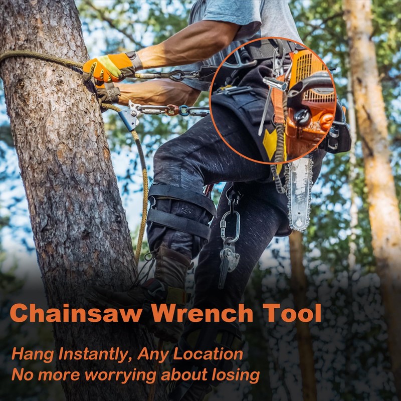 YUEARN Chainsaw Wrench, 2 Pack Chainsaw Scrench Tool with Anti-Loss